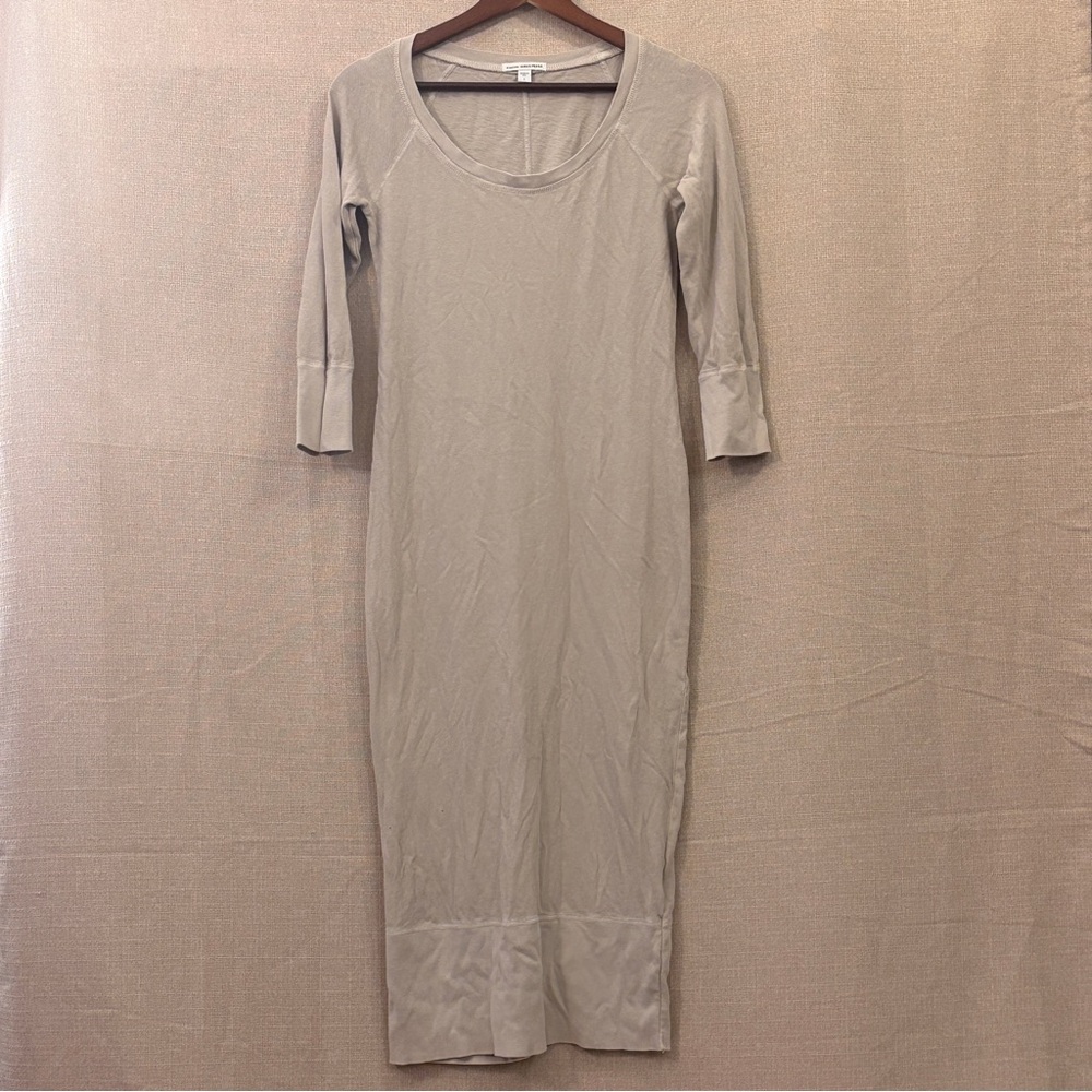 James Perse Womens Beige Long Sleeve Dress Size 1